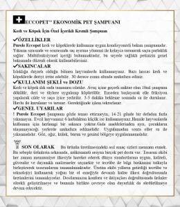 Purele Eccopet Ekonomik Pet Bakım Şampuanı 400ml