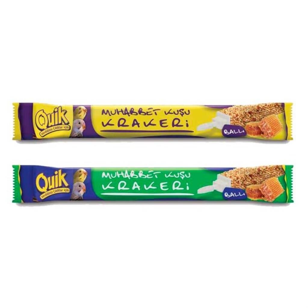 Quik Ballı Muhabbet Kuşu Krakeri Tekli