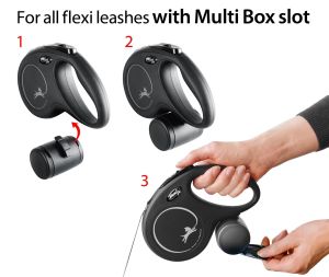 Flexi MultiBox Çok Amaçlı Tasma Aparatı Siyah