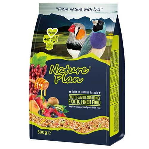 Nature Plan Meyve Aromalı Ballı Egzotik Finch Yemi 500gr