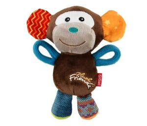 GiGwi Plush Friendz Sesli Maymun Peluş Köpek Oyuncağı