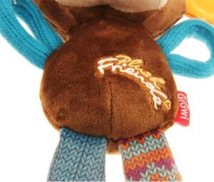 GiGwi Plush Friendz Sesli Maymun Peluş Köpek Oyuncağı