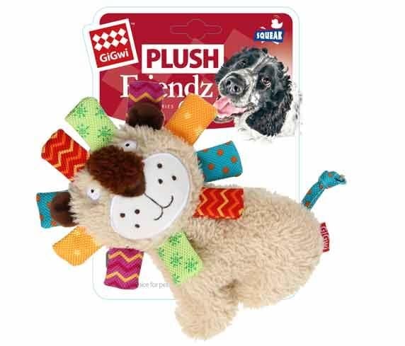 GiGwi Plush Friendz Sesli Aslan Köpek Oyuncağı
