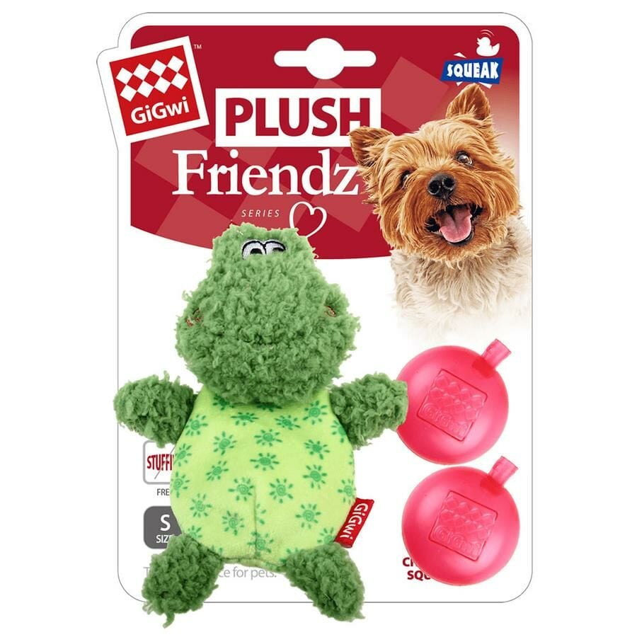 GiGwi Plush Friendz Sesli Peluş Kurbağa Oyuncağı