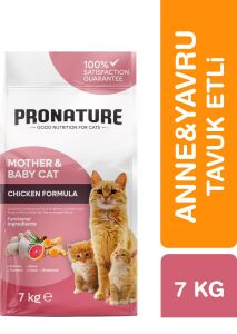 Pronature Mother&Baby Cat Tavuklu Anne ve Yavru Kedi Maması 7kg