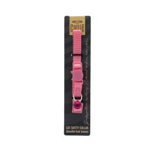CATTİE GÜVENLİK TOKALI KEDİ BOYUN TASMASI PEMBE 1X15-25CM