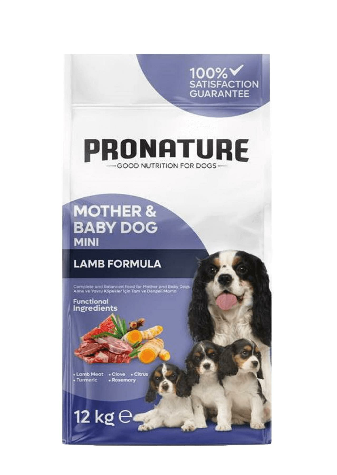 Pronature Mother&Baby Dog Mini Kuzulu Anne ve Yavru Küçük Irk Köpek Maması 12kg