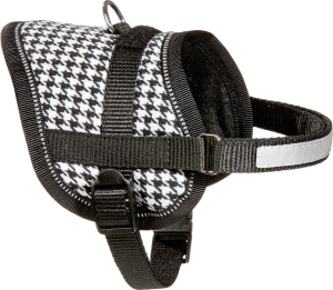 Flamingo Eeny Meeny Köpek Göğüs Tasması S Siyah&Beyaz (31-40cm)