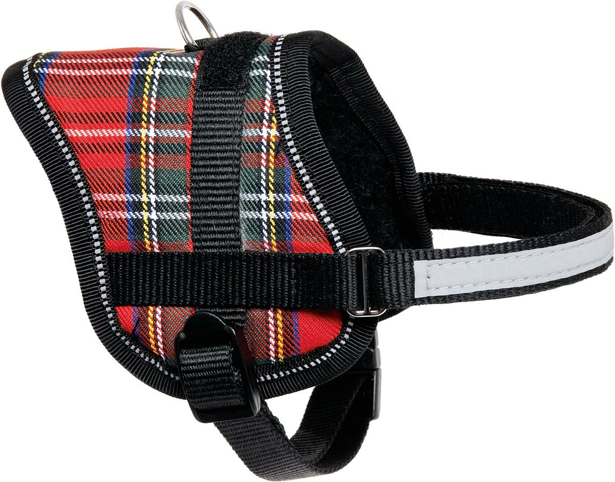 Flamingo Eeny Meeny Köpek Göğüs Tasması XS Ekose (26-35cm)