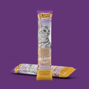 ZooSmart Creamy Treat Tavuk Ciğerli Kedi Ödülü 4x15gr