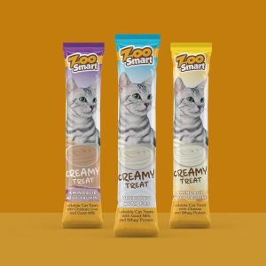 ZooSmart Creamy Treat Tavuk Ciğerli Kedi Ödülü 4x15gr