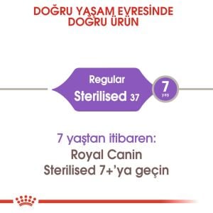 Royal Canin Sterilised37 Kısırlaştırılmış Kedi Maması 2kg