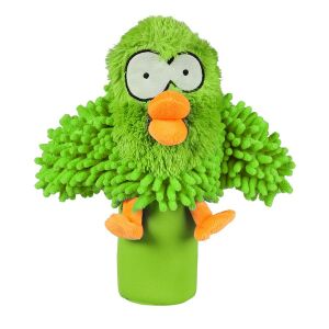 Coockoo Köpek Yeşil Peluş Kaplı Pet Şişeli Oyuncak 27cm