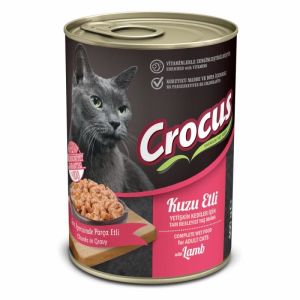 Crocus Kuzu Etli Yetişkin Kedi Yaş Mama 400gr