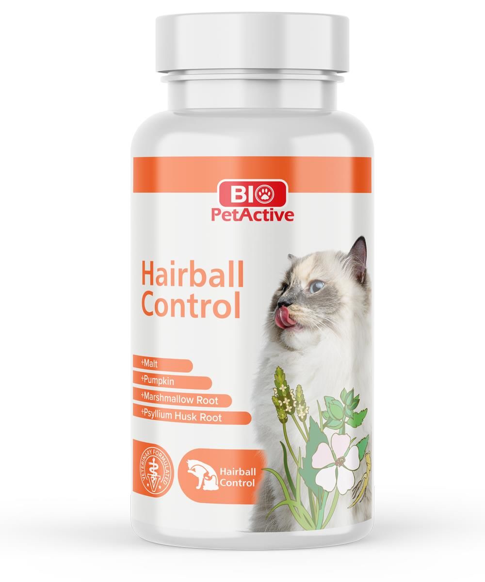BIO PETACTIVE HAIRBALL CONTROL 90 TABLET (45GR)