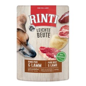 Rinti LB Dana ve Kuzu Etli Tahılsız Yaş Köpek Maması 400gr