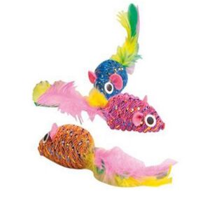 Flamingo Parlak Fare Kedi Oyuncak 5cm