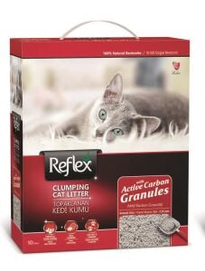 Reflex Granül Aktif Karbonlu Topaklanan Kedi Kumu 10lt