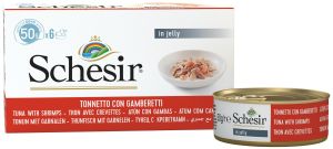 Schesir Multipack Ton Balıklı-Karidesli Yaş Kedi Maması 6x50gr