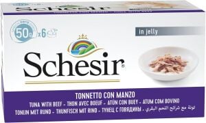 Schesir Multipack Ton Balıklı ve Biftekli Kedi Konservesi 6x50gr