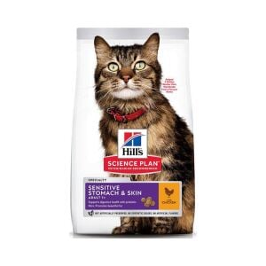 Hill's SP Mide ve Deri Hassasiyeti Tavuklu Yetişkin Kedi Maması 1.5KG
