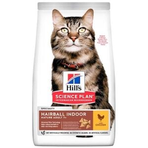 Hill's SP Tüy Yumağı Kontrolü Tavuklu +7 Yetişkin Kedi Maması 1.5KG