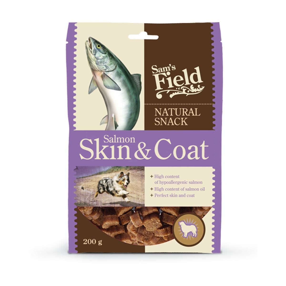 Sam's Field Natural Snck Salmn Skin&Coat 200gr