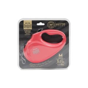 Doggie Otomatik Uzatma Tasması Master Seri Pembe 25Kg/5Mt