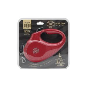 Doggie Otomatik Uzatma Tasması Master Seri Kırmızı 50Kg/5Mt