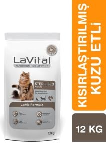 LaVital Sterilised Kuzulu Kısırlaştırılmış Kedi Maması 12kg