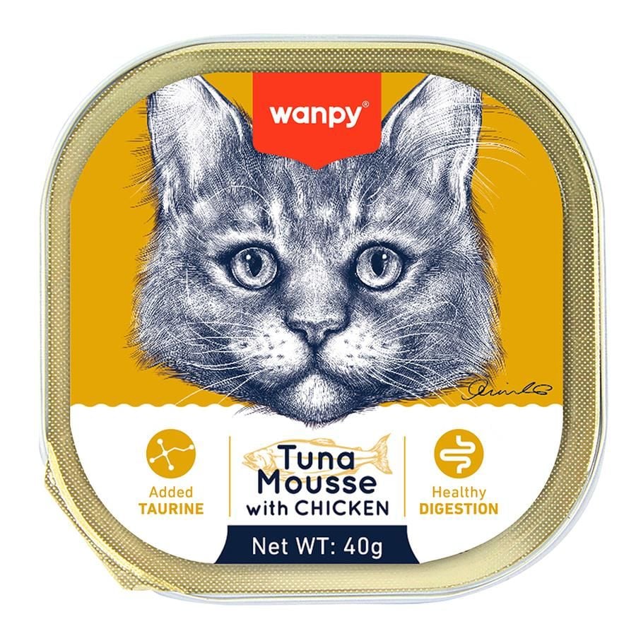 Wanpy Alutray Ton Balıklı Tavuklu Kedi Yaş Maması 40gr