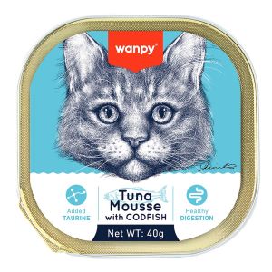 Wanpy Alutray Ton & Morina Balıklı Kedi Yaş Maması 40gr