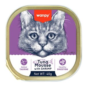 Wanpy Alutray Ton Balıklı & Karidesli Kedi Yaş Maması 40gr