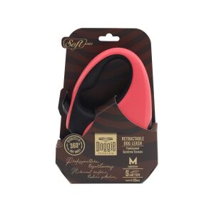 Doggie Otomatik Uzatma Tasması Soft Seri Pembe 25Kg/5Mt