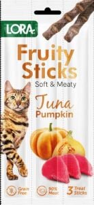 Lora Fruity Sticks Ton Balığı ve Balkabaklı Kedi Ödülü 3x5gr