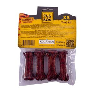 DELİBON DERİ PRES KEMİK 7CM XS BOY 4LÜ PAKET BARBEKÜ 7CM