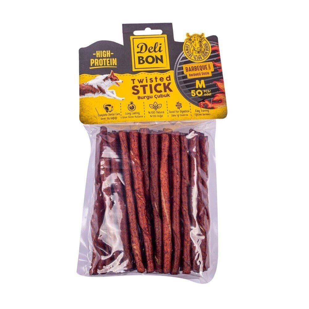 DELİBON DERİ BURGU ÇUBUK ORTA BOY 50Lİ PAKET BARBEKÜ KALIN