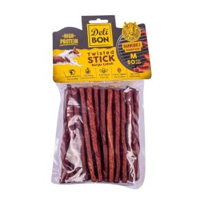DELİBON DERİ BURGU ÇUBUK ORTA BOY 50Lİ PAKET BARBEKÜ KALIN