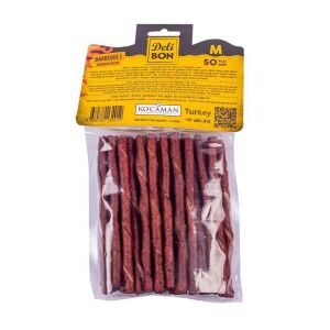 DELİBON DERİ BURGU ÇUBUK ORTA BOY 50Lİ PAKET BARBEKÜ KALIN