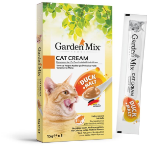 GARDEN MIX KEDİ KREMASI ÖRDEK+MALT 5x15GR