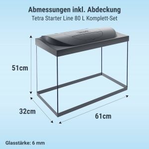 Tetra Starter Line Akvaryum Komple Set 80 litre (61x51x32cm)
