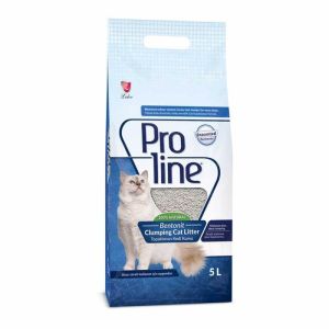 Proline Bentonit Topaklanan Parfümsüz Kedi Kumu 5lt