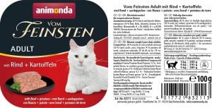 Animonda Vom Feinsten Sığır Etli ve Patatesli Yetişkin Kedi Konservesi 100gr