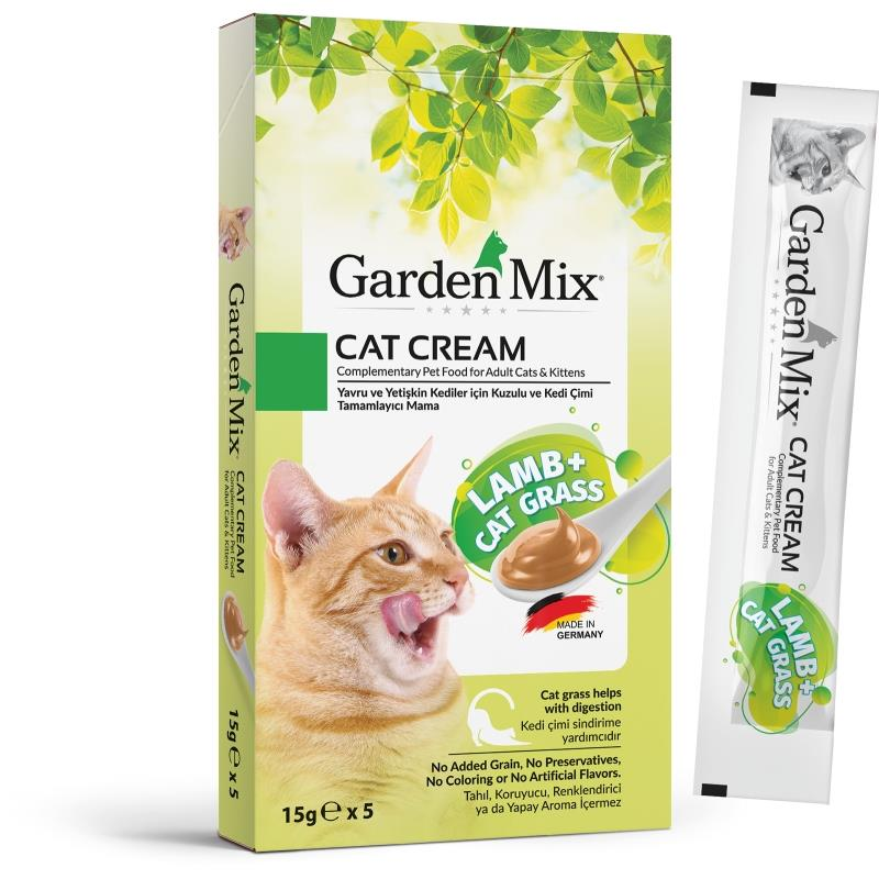 GARDEN MIX KEDİ KREMASI KUZU+KEDİ OTU 5x15GR