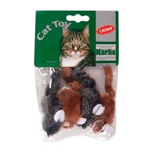 Karlie Catnipli Peluş Fare Kedi Oyuncağı 5cm (4'lü)
