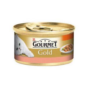 Gourmet Gold Parça Etli Soslu Alabalık ve Sebzeli Kedi Konservesi 85gr