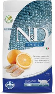 N&D OCEAN KEDİ RİNGA BALIĞI & PORTAKAL YETİŞKİN 1.5KG