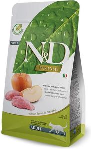 N&D PRIME TAHILSIZ KEDİ YABAN DOMUZU & ELMA YETİŞKİN 1.5KG