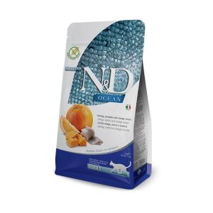 N&D OCEAN KEDİ RİNGA BALIĞI, BALKABAĞI & PORTAKAL YETİŞKİN 1.5KG