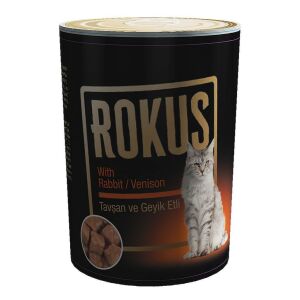 Rokus Tavşan ve Geyik Etli Yetişkin Kedi Konservesi 410gr